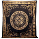 Black Gold Elephant Jungle - Wall Hanging/Bedspread (200 x 230cm)