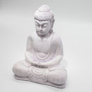 Meditation Buddha Lamp - Lavender Crackle