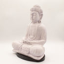 Meditation Buddha Lamp - Lavender Crackle