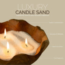Fragranced Candle Sand - Mocha Brown - Crimson Crystal - 300g