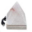 USB Pyramid White Himalayan Salt Lamp - 9 cm