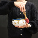 Yoga Moves Singing Bowl Set- White/Blue 14cm