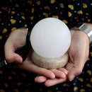 Multicolour USB Ball White Himalayan Salt Lamp - 9 cm