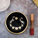 Moon Phase Singing Bowl Set- Black 14cm