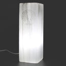 Tree Of Life Design Selenite Block Lamp - 25cm