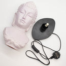Buddha Bust Lamp - Cherry Crackle