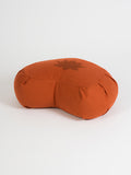 Yoga Studio GOTS Organic Cotton Crescent Lotus Zafu Buckwheat Cushion