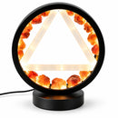 Gemstone Halo Lamp - Fire - Carnelian & Selenite