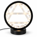 Gemstone Halo Lamp - Air - Clear Quartz & Selenite