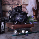 Black Cat Cauldron Backflow Incense Burner