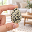 Dalmatian Jasper Crystal Egg for Joy, Positivity & Grounding