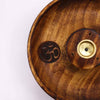 OM - Mango Wood Incense & Cone Bowl Burner
