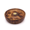 7 Chakra - Mango Wood Incense & Cone Bowl Burner