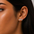 Three Star Climber Stud Earrings