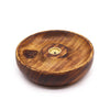 OM - Mango Wood Incense & Cone Bowl Burner