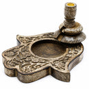 Hand Of Hamsa - Large Mango Wood Backflow Incense Burner