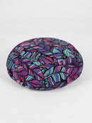Yoga Studio Organic Cotton Buckwheat Round Floral Meditation Zafu Cushion