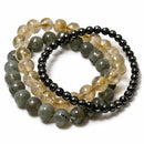 Luck - Affirmation Crystal Bracelet Trio