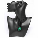 Malachite Healing Crystal Holder Necklace for Personal Growth & Positivity