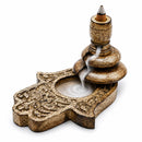 Hand Of Hamsa - Medium Mango Wood Backflow Incense Burner