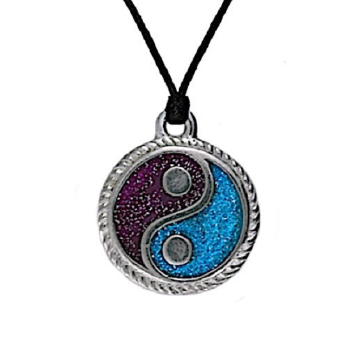 Yin and Yang Necklace - Pewter