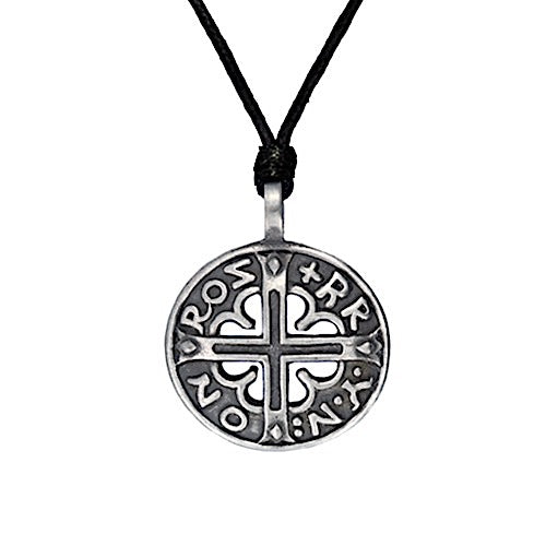 Viking Circular Cross Necklace - Pewter