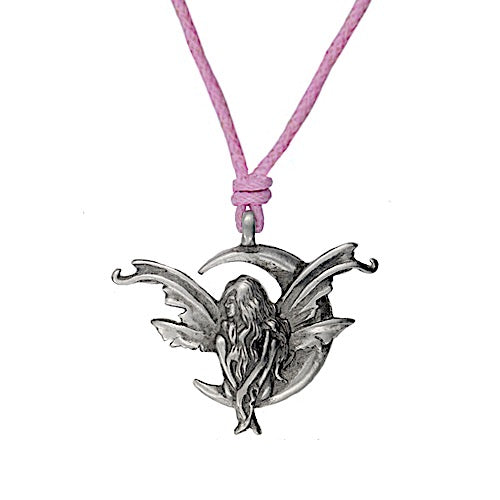 Fidget Pinesleaf Fairy Necklace - Pewter