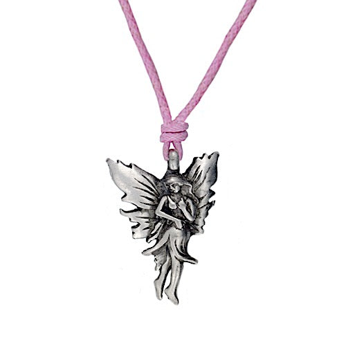 Thoughtful Fairy Necklace - Pewter