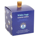 All Seeing Evil Eye White Sage & Crystal Infused Scented Candle for Protection