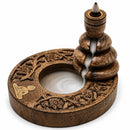 Brass Buddha - Medium Mango Wood Backflow Incense Burner