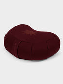 Yoga Studio GOTS Organic Cotton Crescent Lotus Zafu Buckwheat Cushion