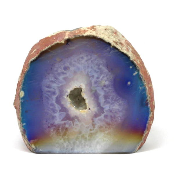 Aura Agate Geode With Cut Base (362g)