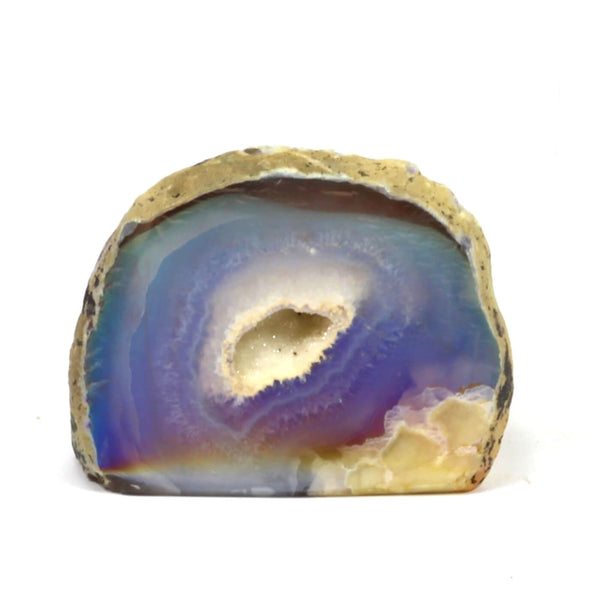 Aura Agate Geode With Cut Base (237g)