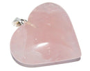 Rose Quartz Heart Pendant with Chain