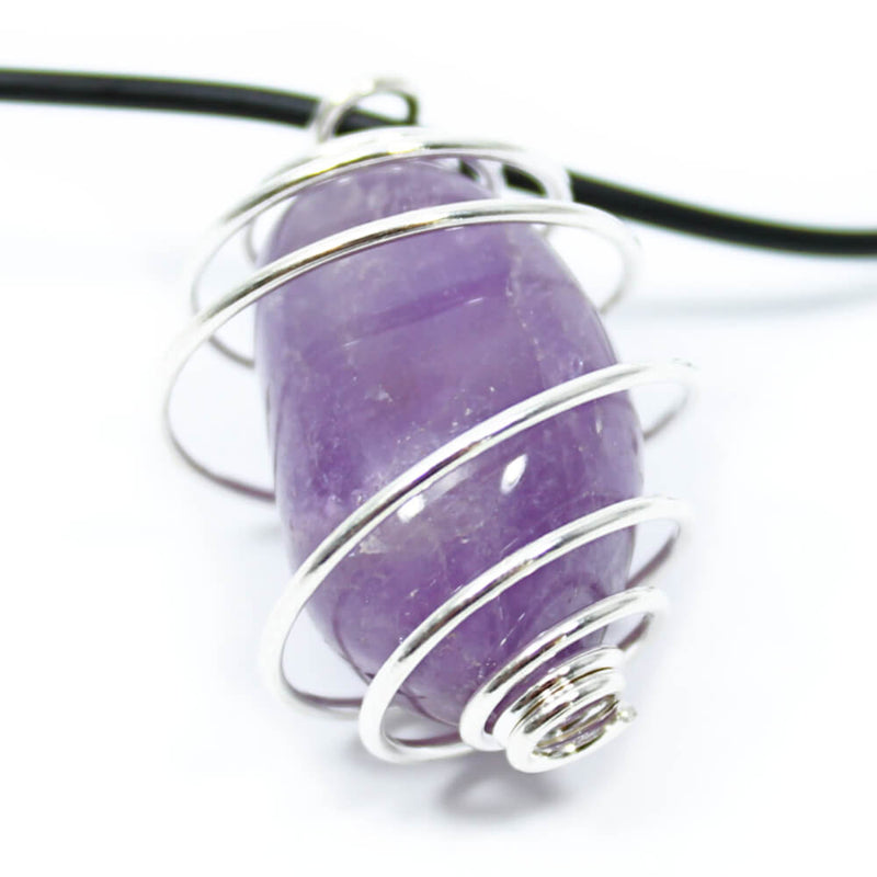 Amethyst Wire Wrapped Necklace