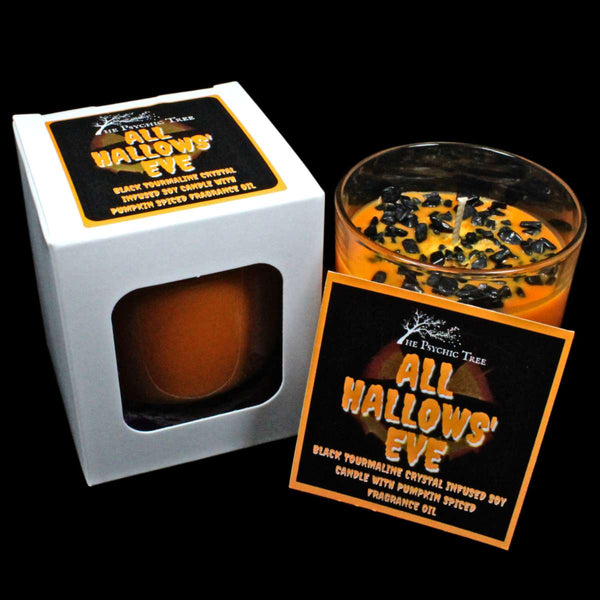 All Hallows Eve - Crystal Infused Scented Candle