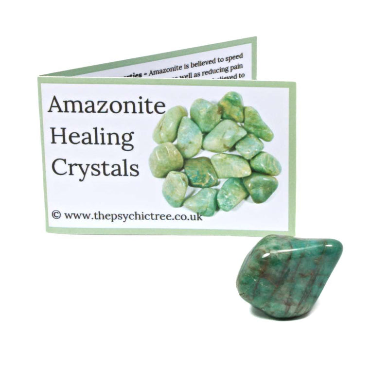 Amazonite Polished Crystal & Guide Pack