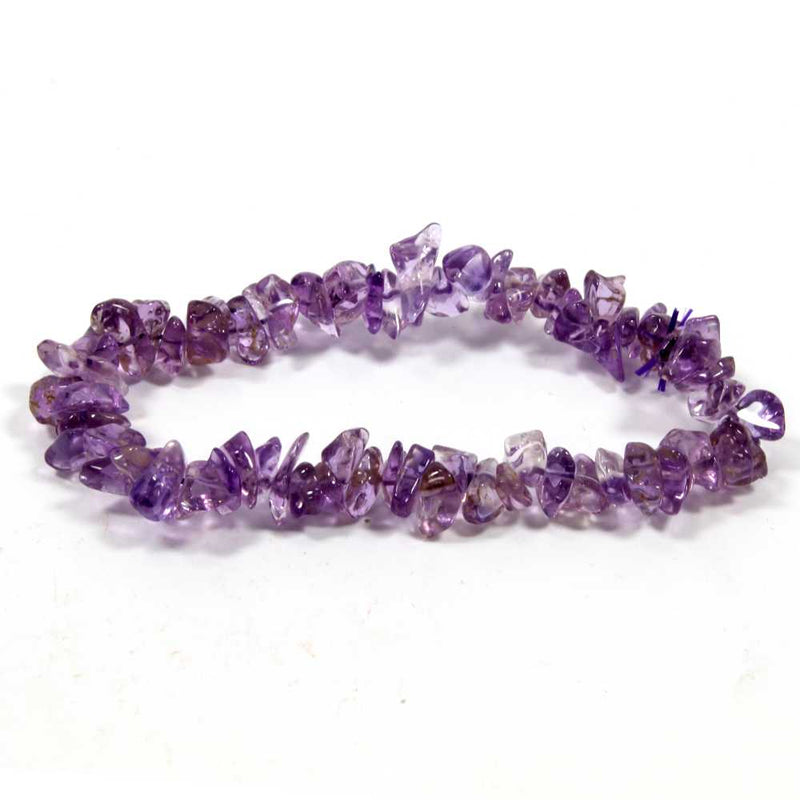 Amethyst Stone Chip Bracelet