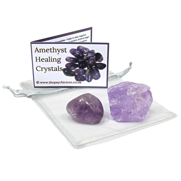 Amethyst Rough 'n' Tumble Crystal Pack