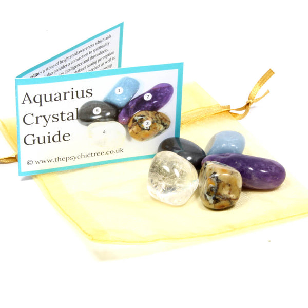 Aquarius - Sign Of The Zodiac Healing Crystal Pack