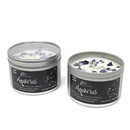 Aquarius - Crystal & Jewellery Scented Zodiac Candle