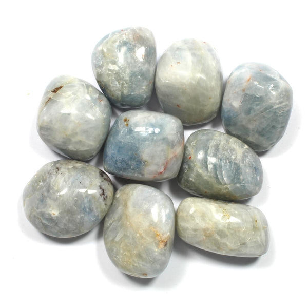 Blue Calcite Polished Tumblestone Healing Crystals