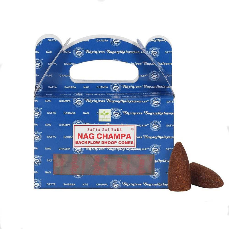 Nag Champa - Satya Backflow Incense Cones
