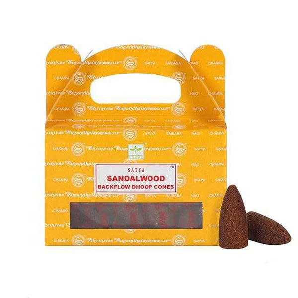Sandalwood - Satya Backflow Incense Cones