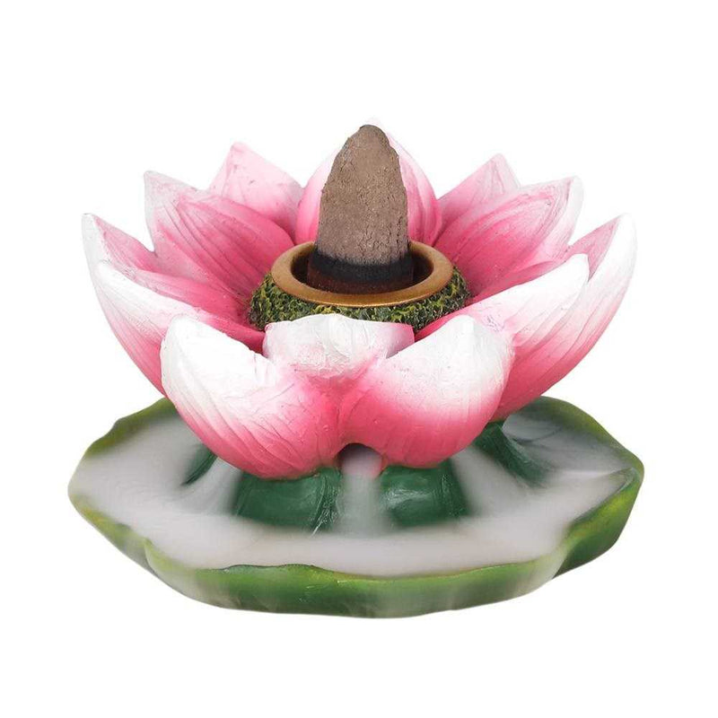 Coloured Lotus Backflow Incense Burner