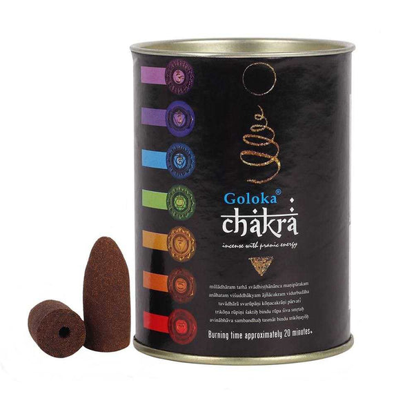 Goloka Chakra Backflow Incense Cones