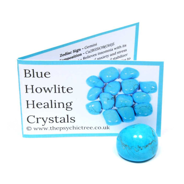 Blue Howlite Crystal & Guide Pack