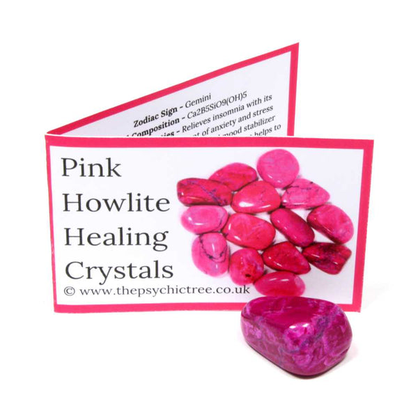 Pink Howlite Crystal & Guide Pack