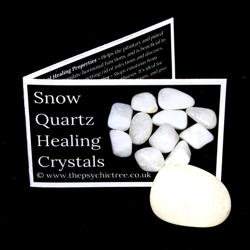 Snow Quartz Polished Tumblestone Healing Crystals