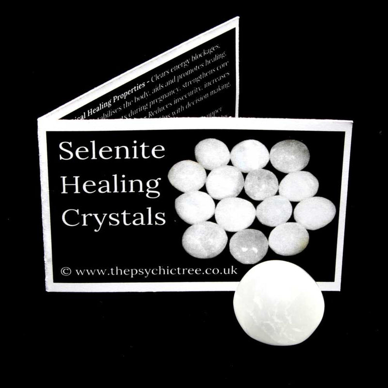 Selenite Polished Crystal & Guide Pack